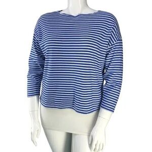 AYR - Blue & White Striped Women's Top
